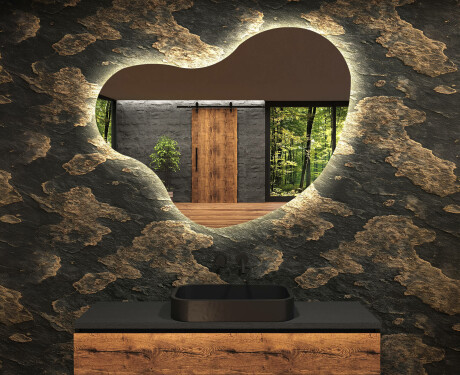 Irregular Mirror LED Lighted decorative design N221