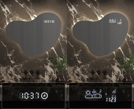 Irregular Mirror LED Lighted decorative design N221 #7