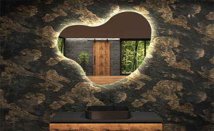 Irregular Mirror LED Lighted decorative design N221