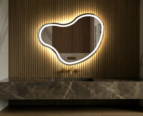 Irregular Mirror LED Lighted decorative design N223