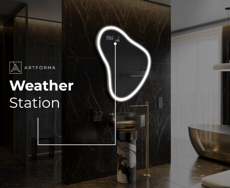 Irregular Mirror LED Lighted decorative design V222 #7