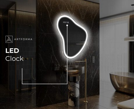 Irregular Mirror LED Lighted decorative design V222 #8