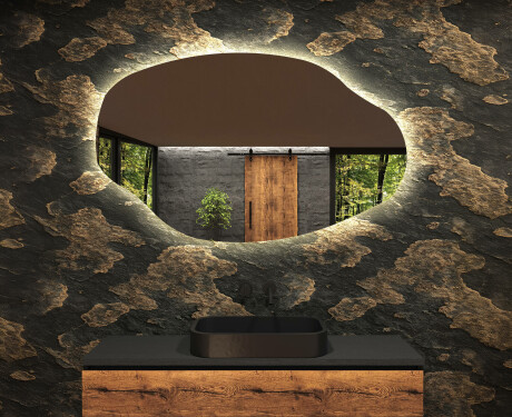 Irregular Mirror LED Lighted decorative design O221