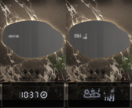 Irregular Mirror LED Lighted decorative design O221 #7