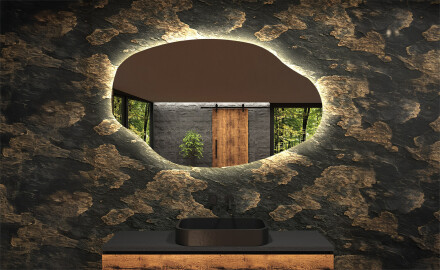 Irregular Mirror LED Lighted decorative design O221