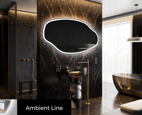 Irregular Mirror LED Lighted decorative design O222