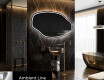 Irregular Mirror LED Lighted decorative design O223