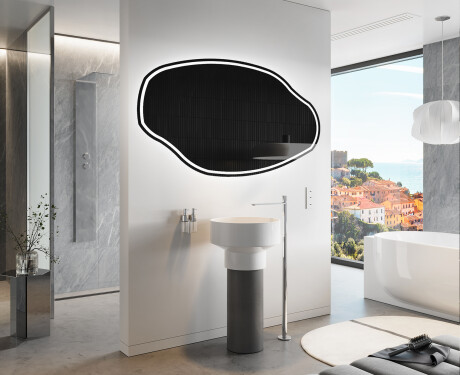 Irregular Mirror LED Lighted decorative design O223 #9