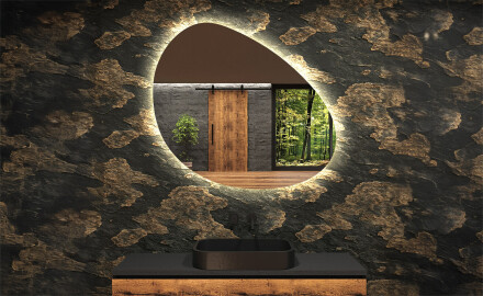 Irregular Mirror LED Lighted decorative design H221
