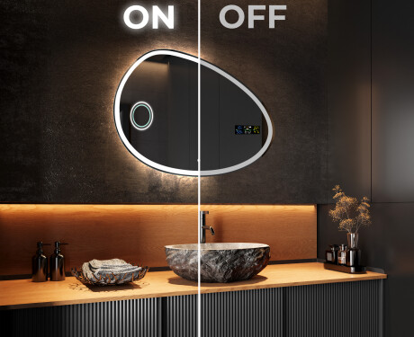 Irregular Mirror LED Lighted decorative design H222 #3