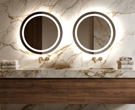 Illuminated Round LED Lighted Bathroom Mirror L33