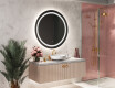 Illuminated Round LED Lighted Bathroom Mirror L33 #6