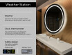 Illuminated Round LED Lighted Bathroom Mirror L33 #2