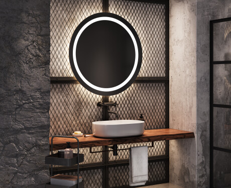 Illuminated Round LED Lighted Bathroom Mirror L33 #5