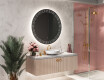 Illuminated Round LED Lighted Bathroom Mirror L35 #9