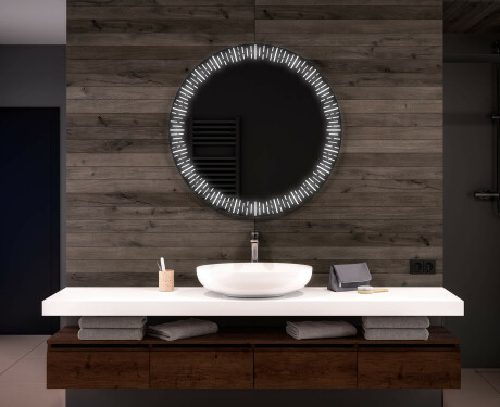 Illuminated Round LED Lighted Bathroom Mirror L35
