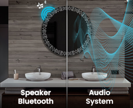 Illuminated Round LED Lighted Bathroom Mirror L35 #10