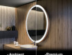 Illuminated Round LED Lighted Bathroom Mirror L76 #4