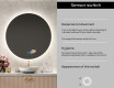Round Backlit LED Bathroom Mirror L82 #4