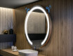 Illuminated Round LED Lighted Bathroom Mirror L96 #10