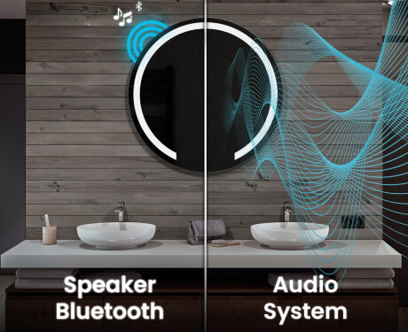 Illuminated Round LED Lighted Bathroom Mirror L96 #10