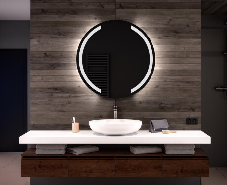 Illuminated Round LED Lighted Bathroom Mirror L97