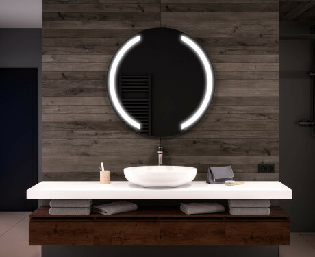 Illuminated Round LED Lighted Bathroom Mirror L97