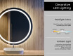 Illuminated Round LED Lighted Bathroom Mirror L97 #4