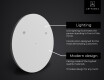 Illuminated Round LED Lighted Bathroom Mirror L98 #9