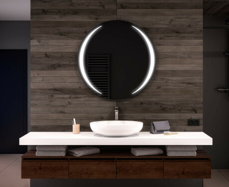 Illuminated Round LED Lighted Bathroom Mirror L99