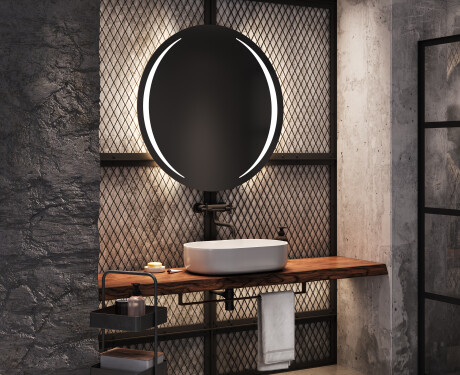 Illuminated Round LED Lighted Bathroom Mirror L99 #7