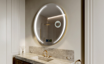 Illuminated Round LED Lighted Bathroom Mirror L99