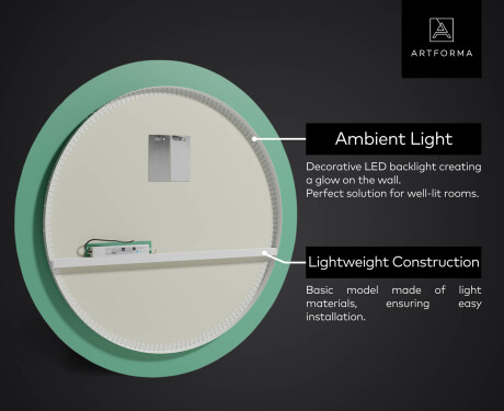 Illuminated Round LED Lighted Bathroom Mirror L114 #3