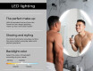 Illuminated Round LED Lighted Bathroom Mirror L114 #6