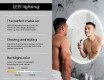 Illuminated Round LED Lighted Bathroom Mirror L115 #6