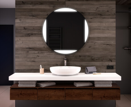 Illuminated Round LED Lighted Bathroom Mirror L116 #1
