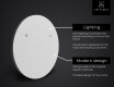 Illuminated Round LED Lighted Bathroom Mirror L116 #9