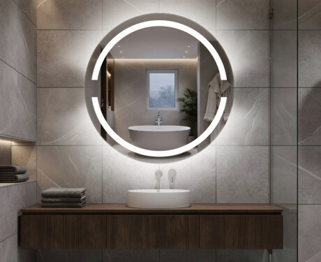 Illuminated Round LED Lighted Bathroom Mirror L118