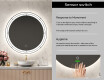 Illuminated Round LED Lighted Bathroom Mirror L122 #6