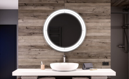 Illuminated Round LED Lighted Bathroom Mirror L122