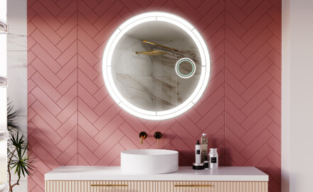 Illuminated Round LED Lighted Bathroom Mirror L122