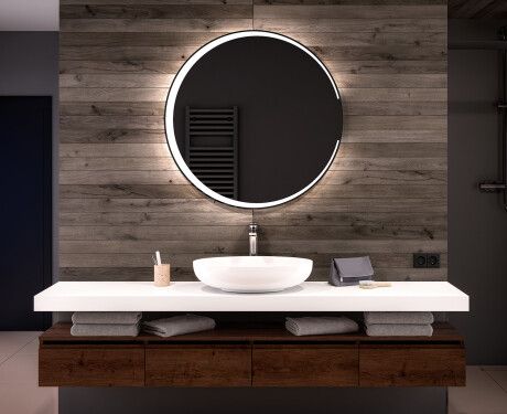 Illuminated Round LED Lighted Bathroom Mirror L123