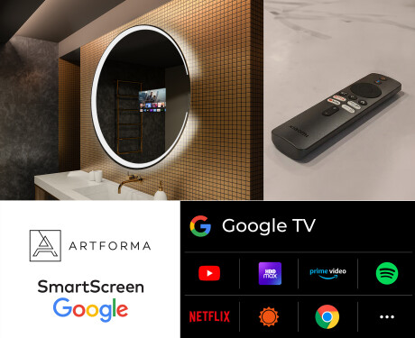 Illuminated Round LED Lighted Bathroom Mirror L123 #8