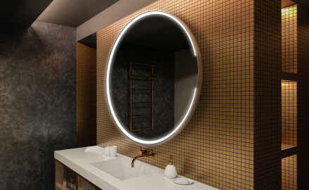 Illuminated Round LED Lighted Bathroom Mirror L123