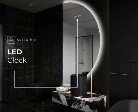 Half Circle Mirror LED lighted wall mirror A221 | right #7