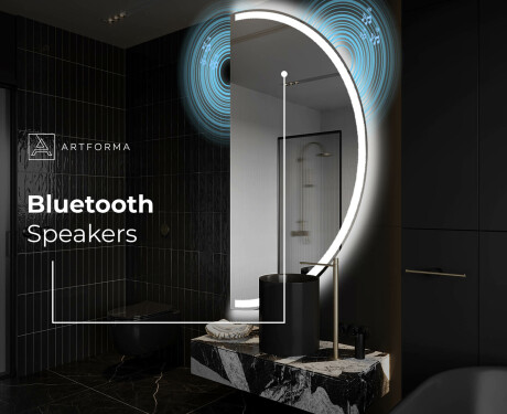 Semi-Circular Mirror with LED illumination A222 | right #5