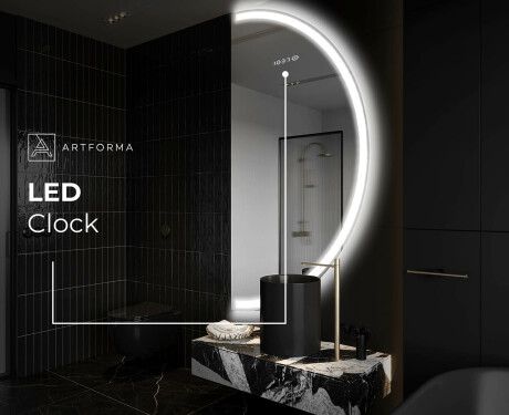Semi-Circular Mirror with LED illumination A222 | right #7