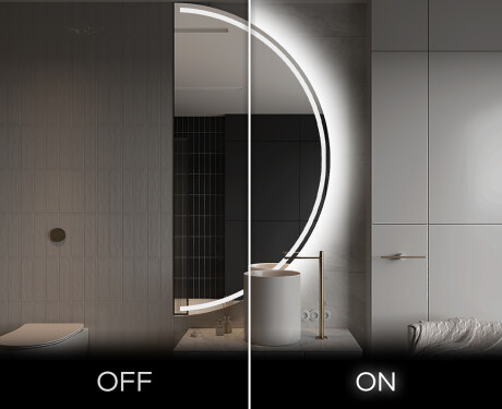 Semi-Circular Mirror with LED illumination A223 | right #3