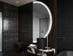 Semi-Circular Mirror with LED illumination A223
