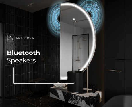 Semi-Circular Mirror with LED illumination A223 #5